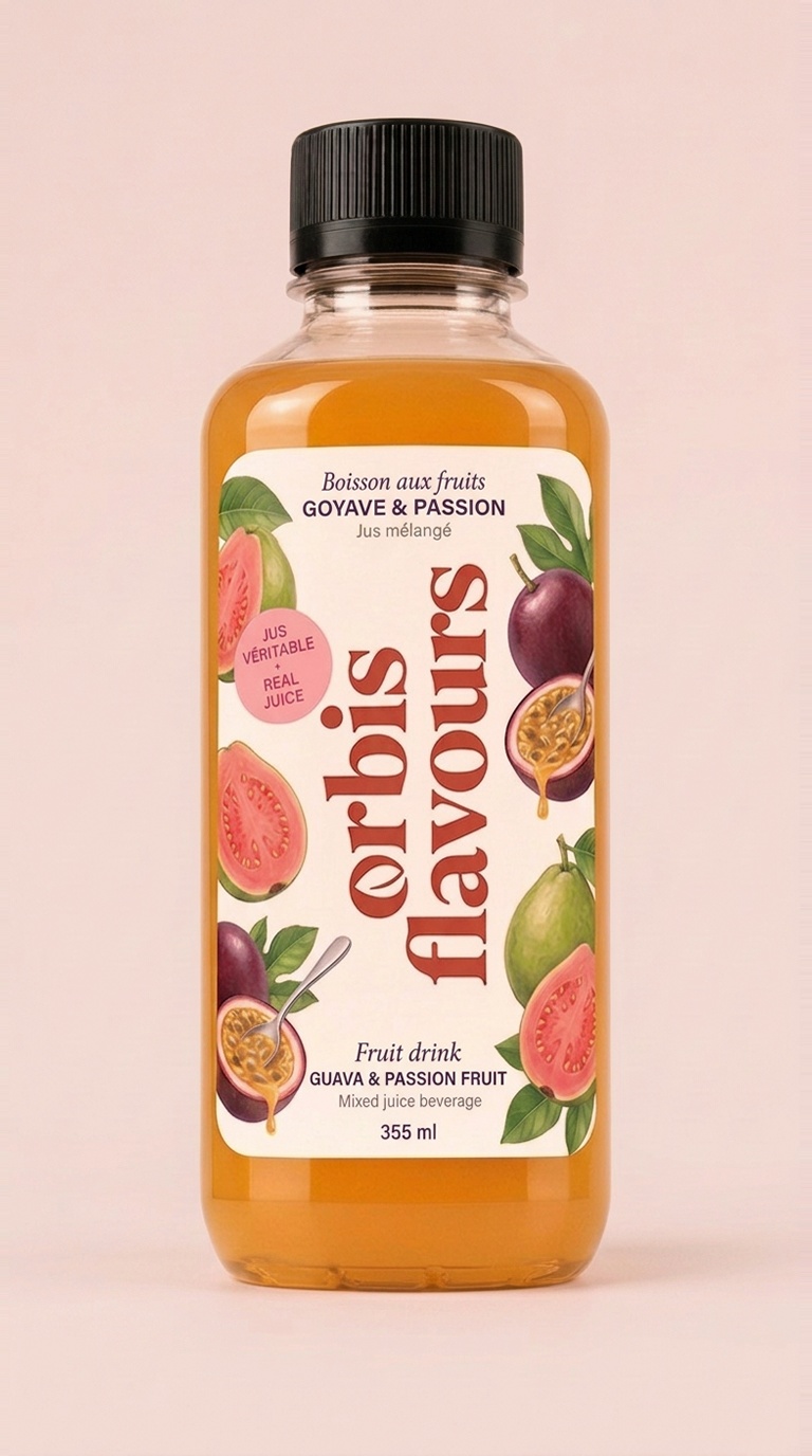 Guava & Passion Fruit — Orbis bottled juice