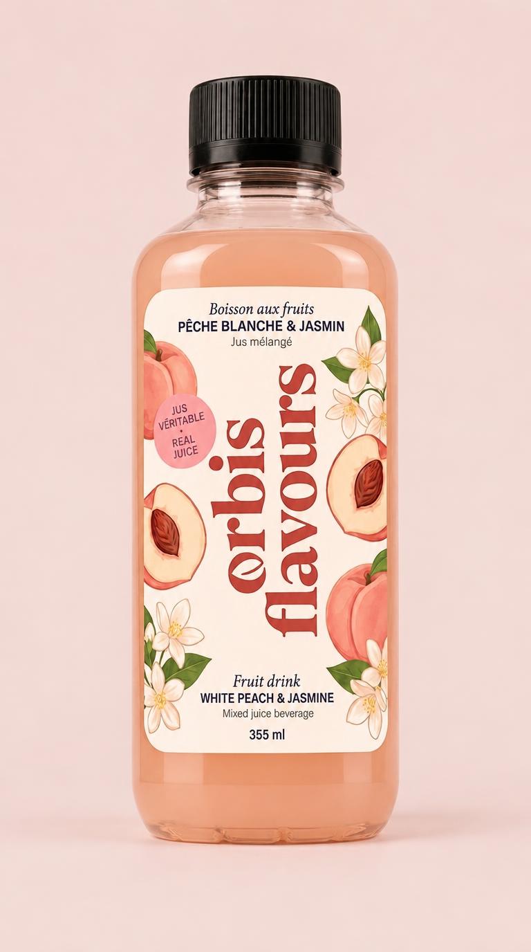 White Peach & Jasmine — Orbis bottled juice